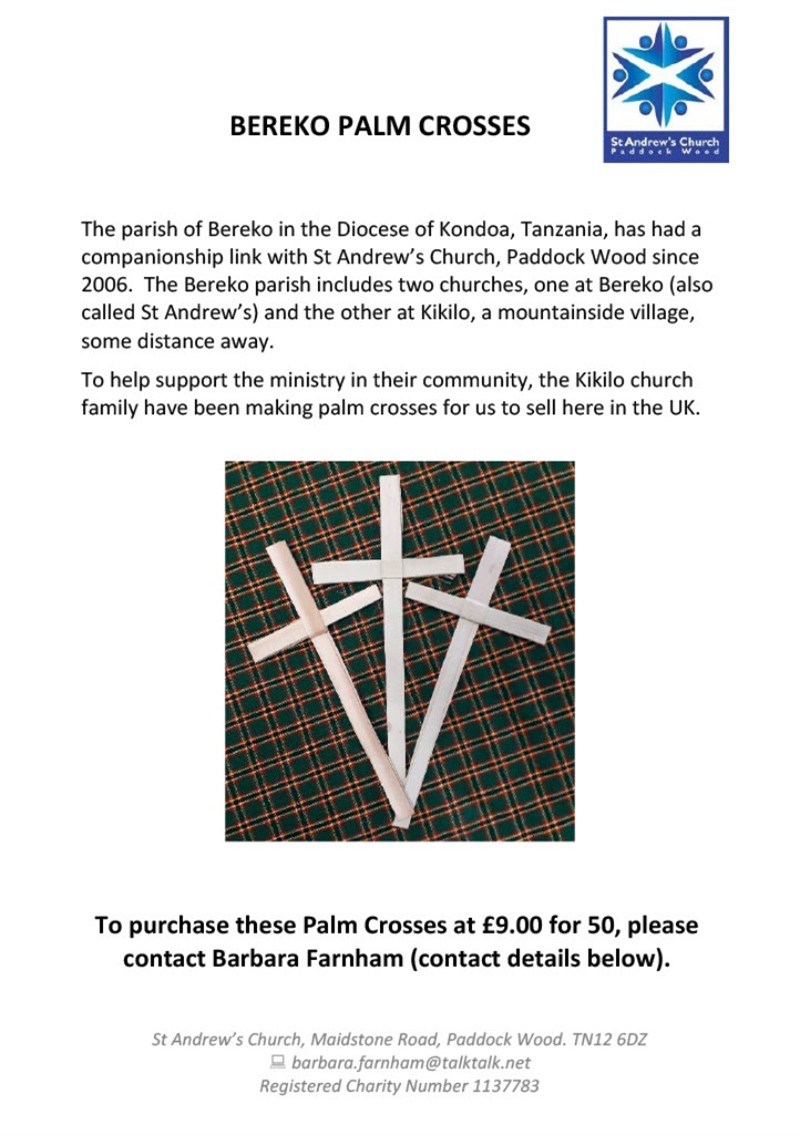 BEREKO PALM CROSSES leaflet