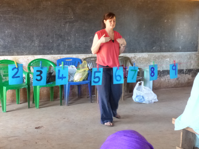 Rachael teaching in Bereko Pri